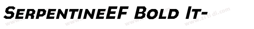SerpentineEF Bold It字体转换